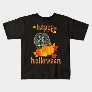 Gray owl Kids T-Shirt